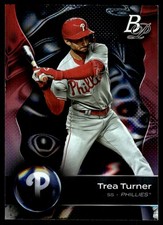 Trea Turner 2023 Bowman Platinum #61 Phillies MLB READ FREE SHIP AutographDen