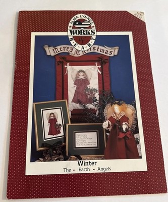 ALMA LYNNE'S WORKS OF HEART #ALX-84-WINTER-THE EARTH ANGELS COUNTED CROSS STITCH