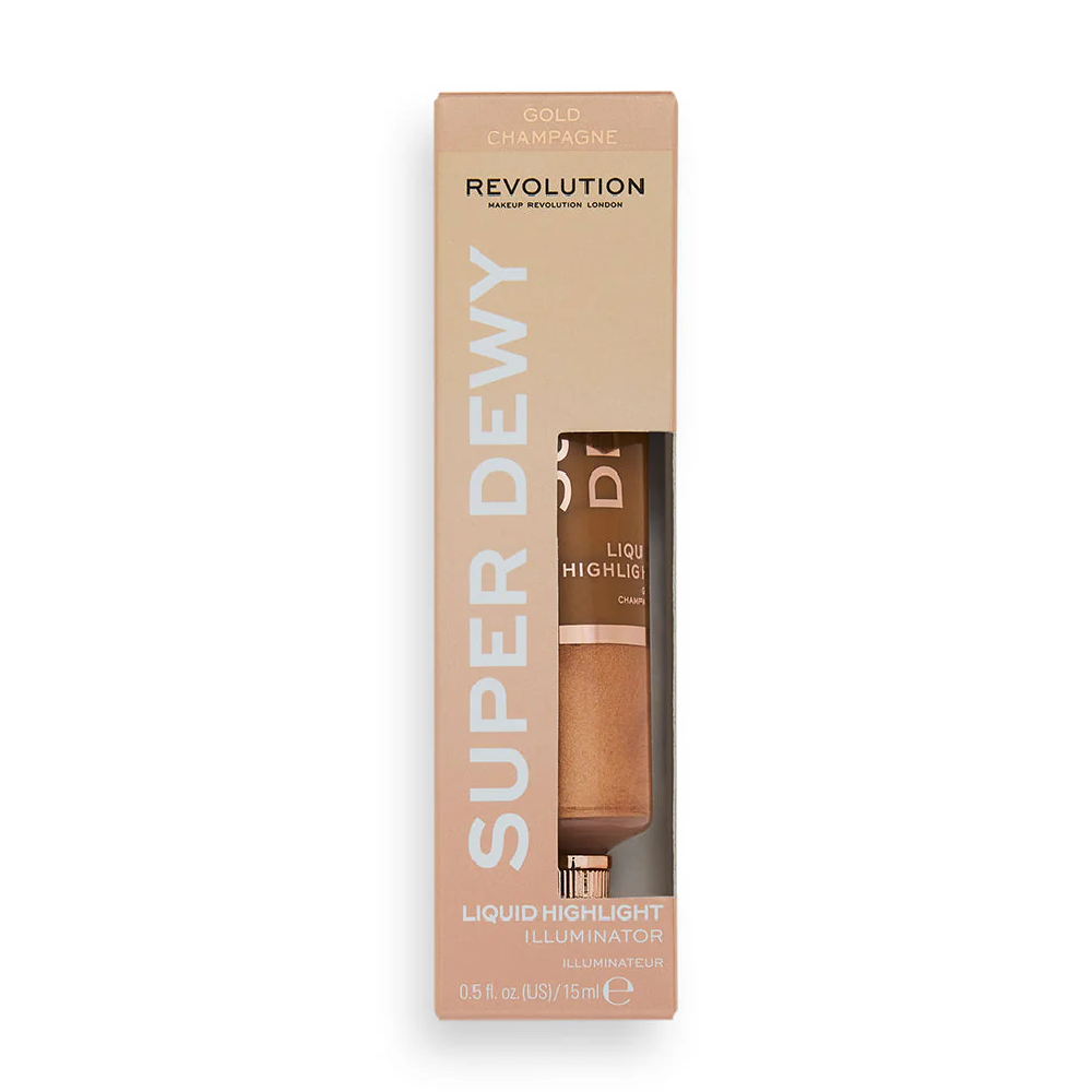 Revolution Super Dewy Liquid Highlighter Illuminator Golden Lights