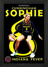 Sophie Cunningham Indiana Fever Framed Wall Art Poster Canvas Print Picture