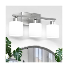 Bathroom Light Fixtures Over Mirror Brushed Nickel, Rustproof 3-Light Bathroo...