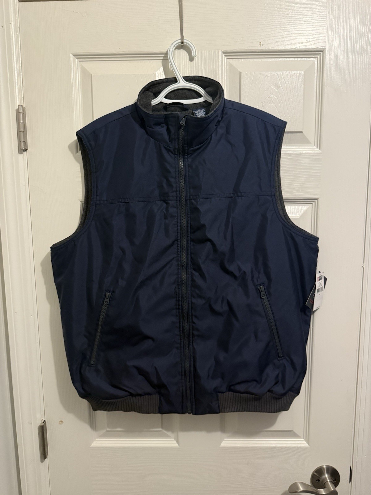 Chaps Men's Full Zip Navy Vest Medium Brand New with Tags