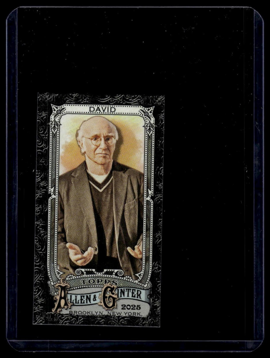 2025 Topps Allen & Ginter #184 Larry David Mini Black Border