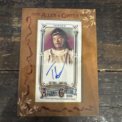 Tai Verdes 2025 Topps Allen & Ginter Framed Mini Auto #MA-TV Stars Auto