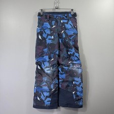 Patagonia Snow Pants Kids 10 Multicolor Camo H2No Insulated Ski Winter