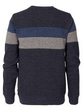 Men's Striped Tricolor Petrol Sweatshirt
