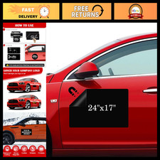 Blank Car Magnets 24" x 17" - 2 Pack Flexible Vehicle Signs for Advertising  Cu