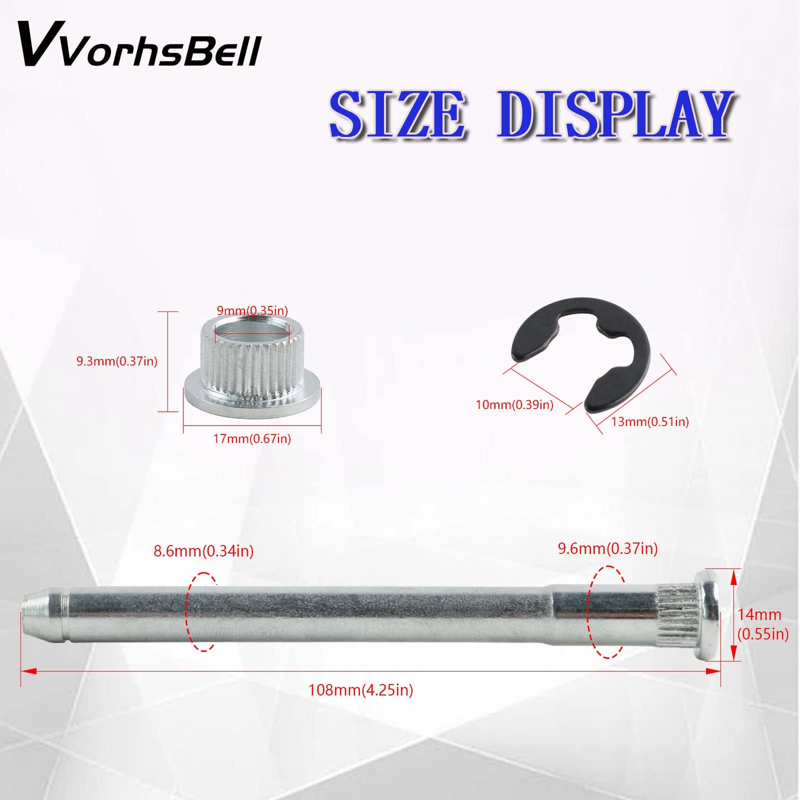 VVORHSBELL Door Hinge Pin and Bushing Repair Kits Compatible with Chevy S10 G...