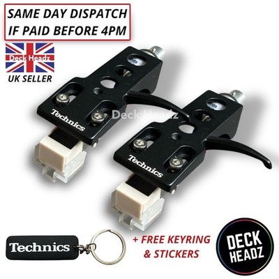2 x Technics Headshell mit AT3600L Cartridge & Ersatz Stylus + GRATIS GESCHENKE