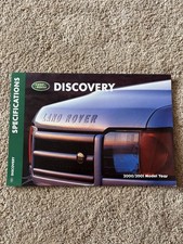 Land Rover Discovery Specification Brochure 2000-2001 Model Year