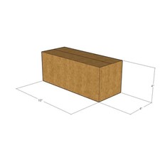15 10x4x4 Kraft Brown Corrugated Shipping Boxes 32 ECT Single-Wall New