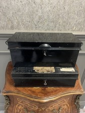 Antique Alexander  Finlay metal   Deed Box , Pilot deeds box