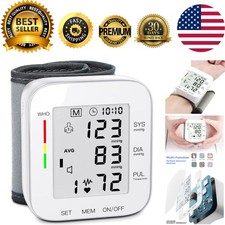 Dual User Blood Pressure Monitor with Adjustable Cuff - Fast Readings  Memory