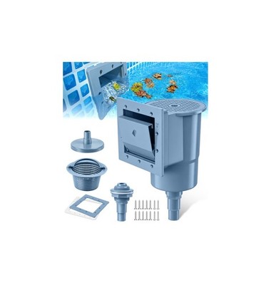 DeeprClean Through Wall Skimmer for Above Ground Pool, Heavy Duty Wall Mount ...
