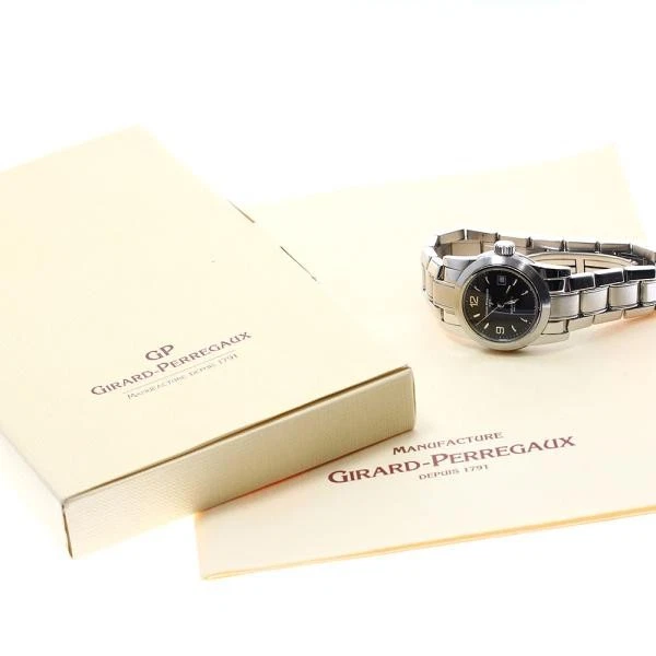 Girard Perregaux — Girard-Perregaux 8039/80390.1.11.604 28mm SS Black Dial Automatic Watch #C15239