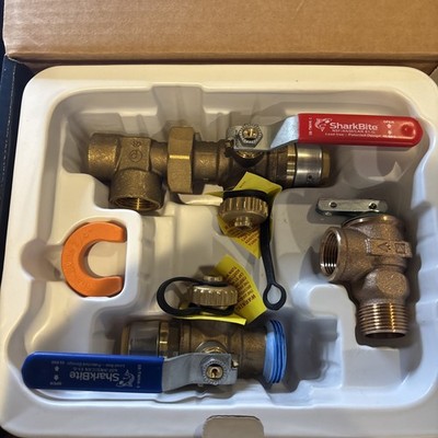 SharkBite 3/4 in. Tankless Water Heater Valves Installation Kit New!
