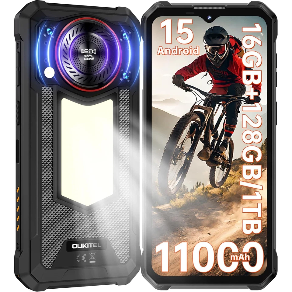 2025 OUKITEL WP53S Outdoor Handy Ohne Vertrag Android 15 16GB+128GB 6.52 Zoll 