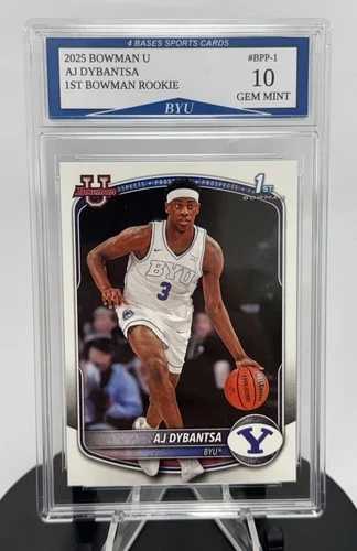 2026 Bowman U AJ Dybantsa 1st Bowman Rookie Card #DPP-1 Gem Mint 10