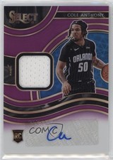 2020 Panini Select Rookie Jersey Purple Prizm /99 Cole Anthony #RJA-COL Auto r9d