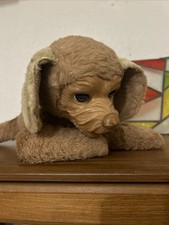 Vintage Ideal "Algy" Rubber Face Sleep Eye Puppy Dog Stuffed Plush Toy 1950's