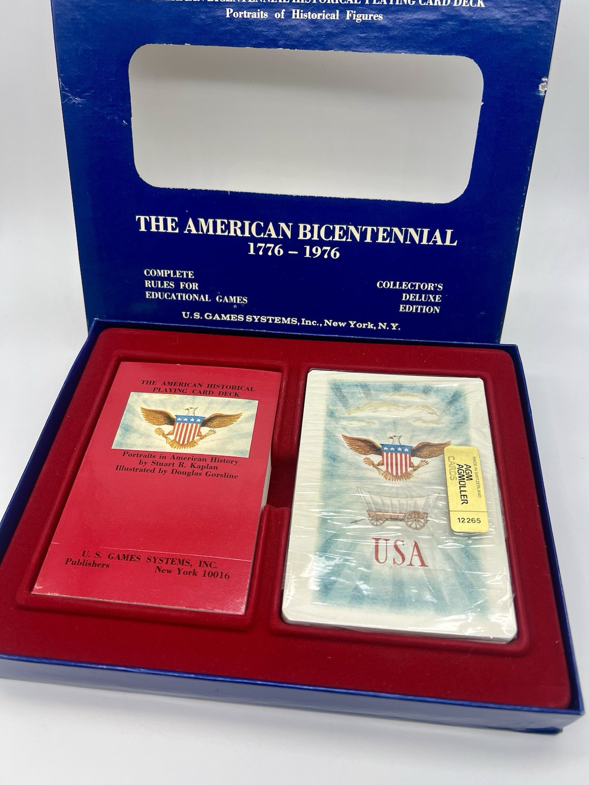 The American Bicentennial Historical Playing Cards Deck Oversized With Box