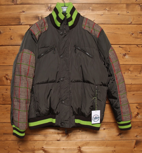 Etro, ETRO Milano Vintage Down Bomber Jacket Green XL Regular - Used