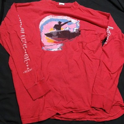 Vtg Belton Surfer Long Sleeve T-Shirt Faded Padre Islander Graphic Tee Surfwear