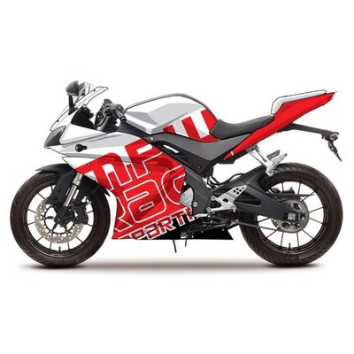 Yamaha YZF-R 125 2008-2013 - Rot/Weiß Race Decal Verkleidung Kit