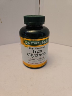 Nature's Bounty Iron Glycinate 300 Count EXP 04/2028 