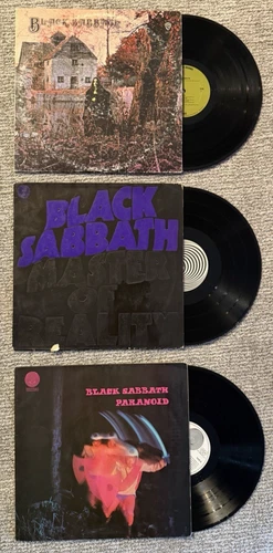 Black Sabbath 3 Vinyl Lot Paranoid/Self Titled/Masters of Reality Vinyl LP