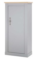 Kommode Stauraumschrank Chambord 68X37X142Cm Lichtgrau Artisan Eiche