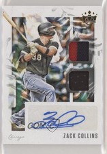 2020 Panini Diamond Kings DK Material Signatures Gold /99 Zack Collins Auto fm0