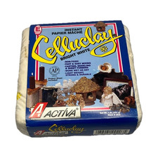 Activa CelluClay Instant Papier Mache Bright White 1 lb Modeling Material