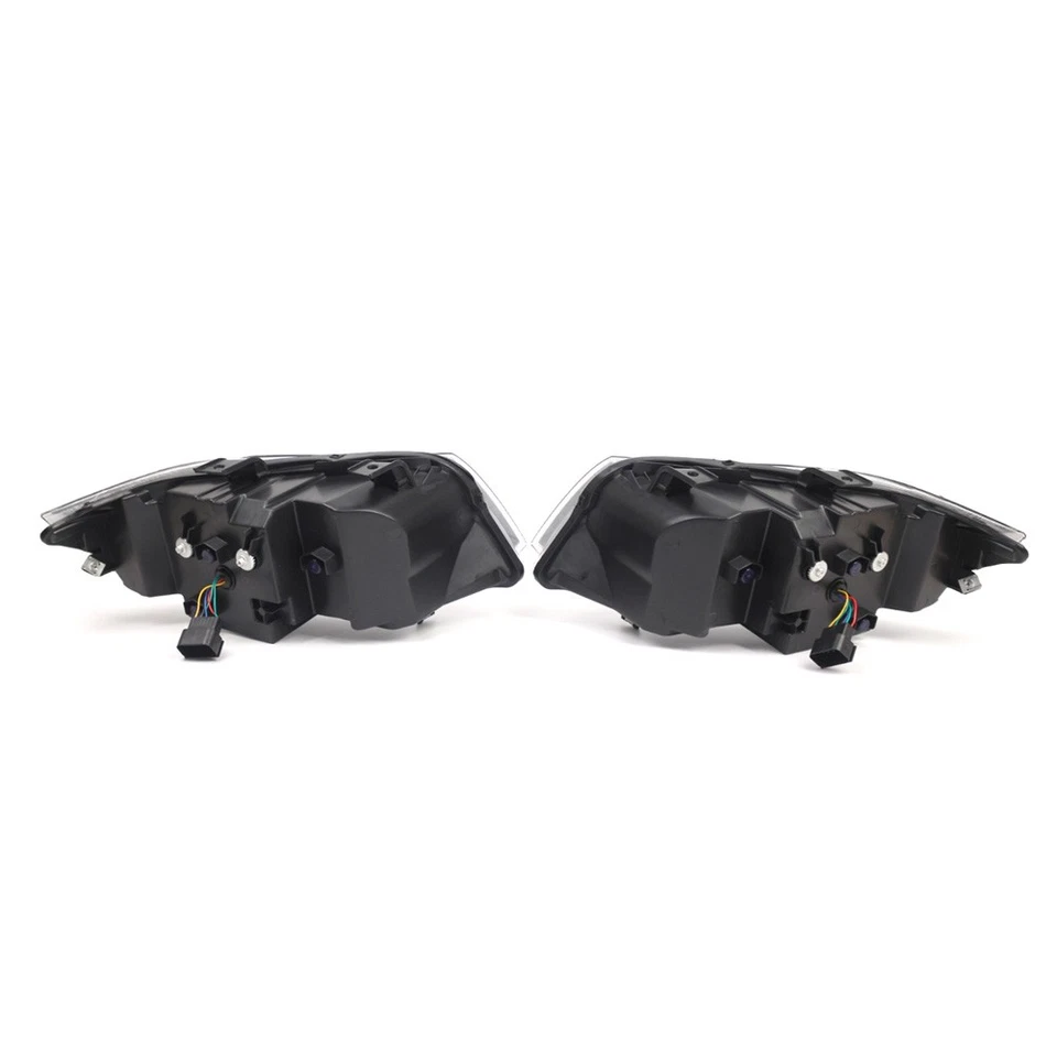 LED 3D CRYSTAL U-HALO FOR 2005-2008 BMW 3-SERIES E90 BLACK FRONT HEADLIGHT Foto 3 de 4