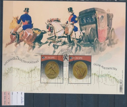 XE63128 Belgium 2020 FDC cancel ancient postal routes XXL sheet used