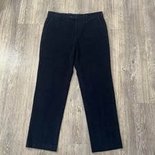Ralph Lauren Corduroy Trousers Straight Leg Navy Cotton Men’s 36W x 32L