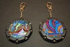 New 1 Disc Golf Art Score Keeper Bag Tag-Full Size Image