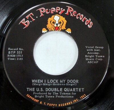 U.S. DOUBLE QUARTET 45 When I Lock My Door / Do Re Mi NEAR MINT rock pop  mc463