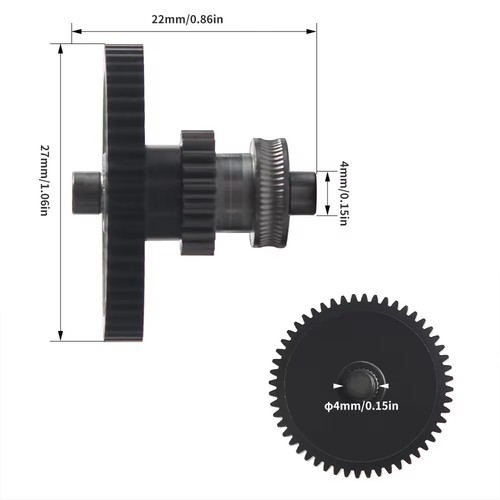 Nanocoating Steel Integrated Extruder Gear Kit For ELEGOO Neptune 4/Pro/Plus/Max - Picture 7 of 14