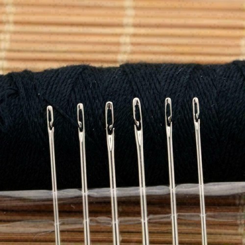 12 Self Threading Hand Sewing Needles 3 Various Sizes Sewing Diy Easy Stitching - Picture 10 of 13