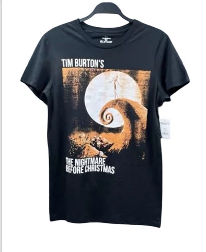 Disney Tim Burton’s The Nightmare Before Christmas Men Shirt Small Black Graphic