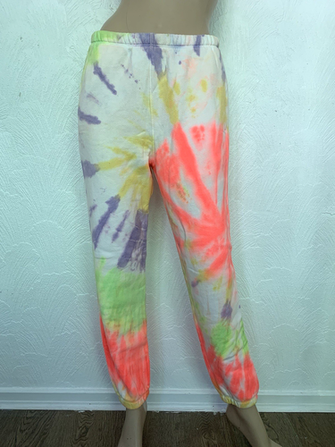 RE/DONE x HANES Neon Spiral Dye 80s Sweatpant Jogger SMALL Made In USA BNWT RARE - Picture 9 of 20