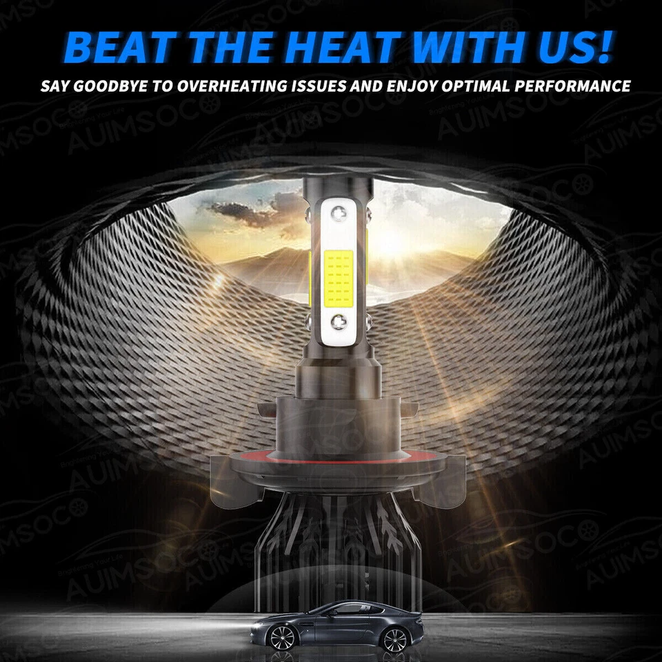 For Chevy Cruze 2011-2015 6000K Xenon White LED Headlight Bulbs Combo Hi/Lo Beam - Image 4 of 4