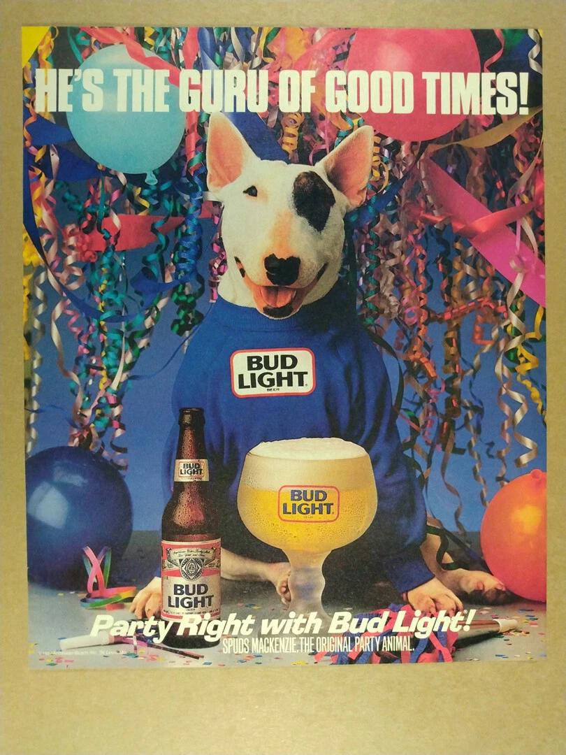 Spuds Mackenzie In Collectible Beer Print Advertising for sale | eBay
