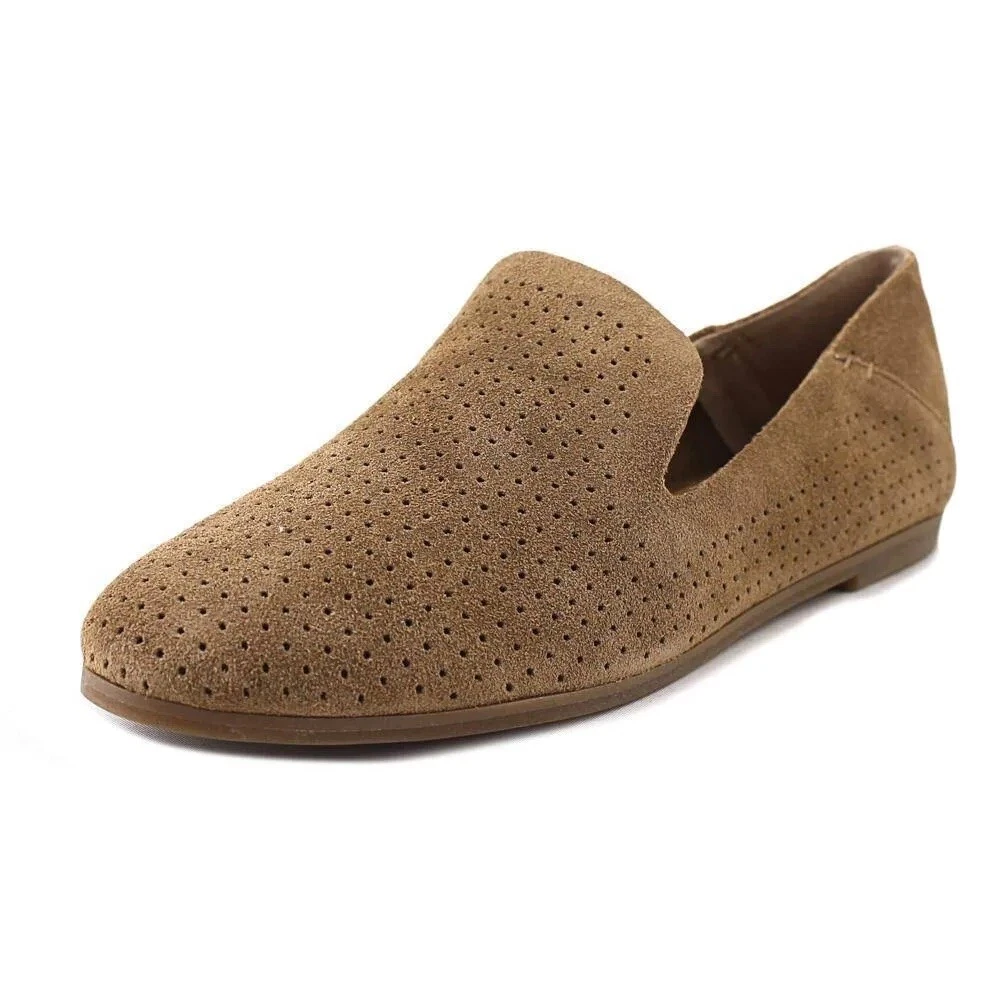 Lucky Brand Caldyn Loafer Flat Size 9.5 Suede Perforated Round Toe
