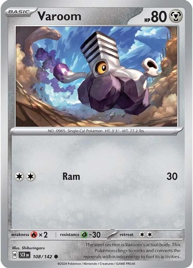 Pokemon Varoom (108/185) Stellar Crown NM