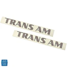 1975-1978 Firebird " Trans Am " Fender Decal Charcoal Red Black 13 7/16" - PAIR