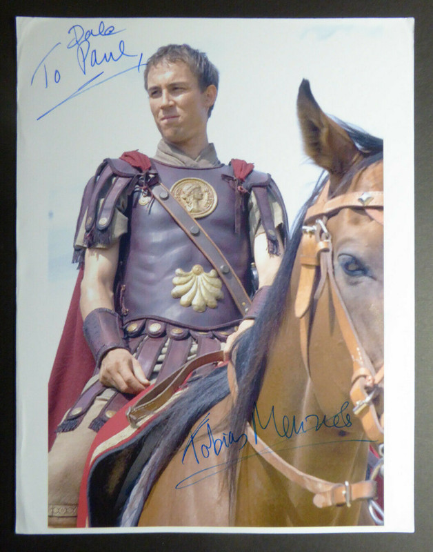 TOBIAS MENZIES MARCUS JUNIUS BRUTUS HBO'S ROME SIGNED 8X10