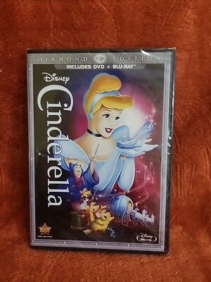 Cinderella Blu-ray/DVD 2-Disc Set) Diamond Edition. NEW