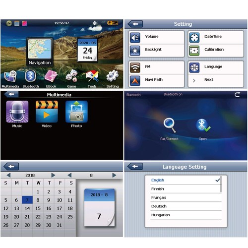 4.3 Waterproof Motorcycle GPS Navigator 8GB Bluetooth Navigation SAT NAV AU Map - Picture 9 of 12